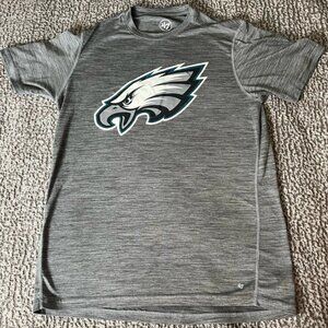 Philadelphia Eagles ‘47 Brand Gray T Shirt Small NFL Football Logo Graphic Tee